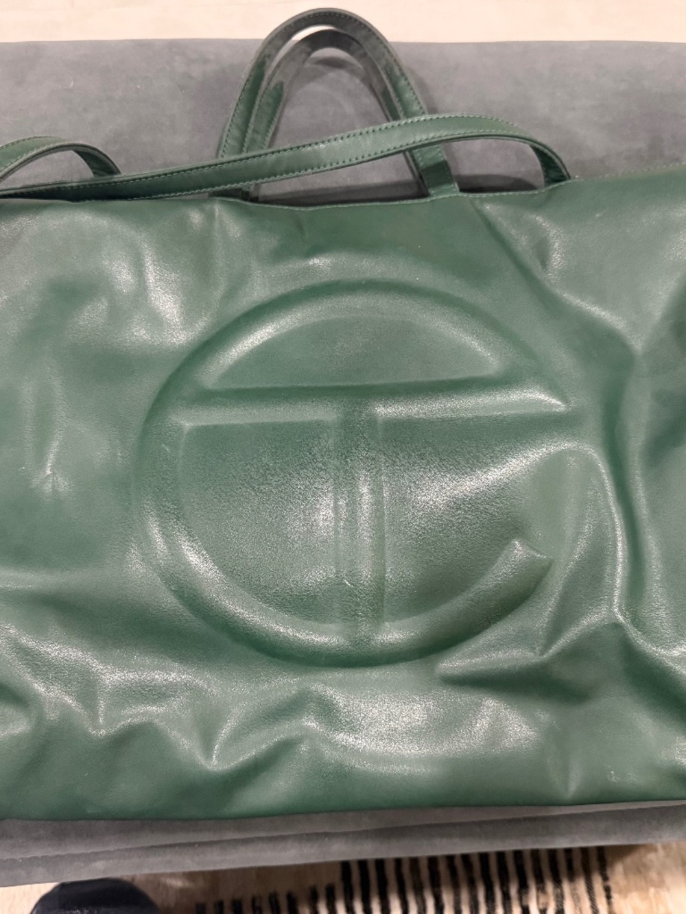 Telfar Green Tote Bag